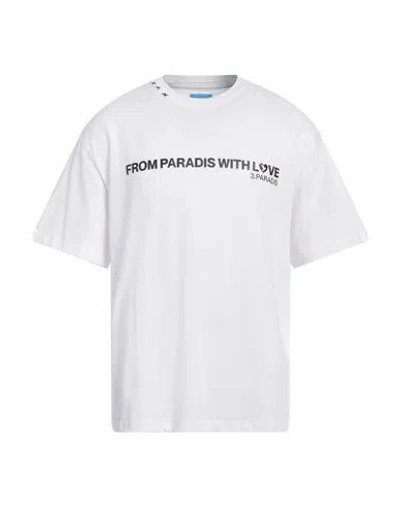 3paradis 3.paradis Man T-shirt White Size Xl Cotton