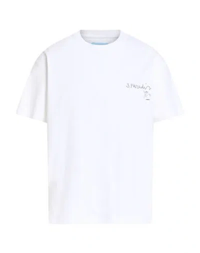 3paradis 3.paradis Man T-shirt White Size M Cotton