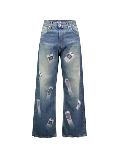 3paradis Razor Flip-phone Jeans In Blue