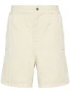 3paradis Stud-embellished Cotton Bermuda Shorts In 中性色