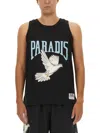3paradis 3.paradis Tops With Logo In Black