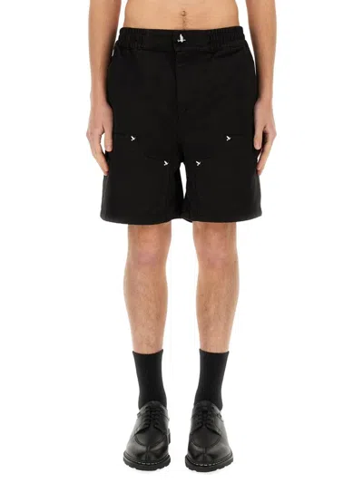 3paradis 3.paradis Bermuda With Logo In Black