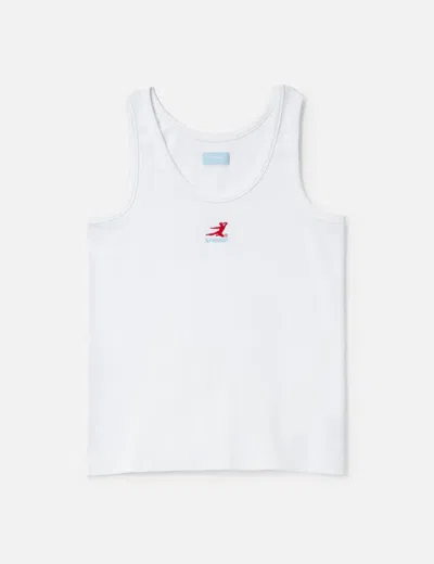 3paradis 3.paradis X Bruce Lee: Flying Machine Tank Top In White