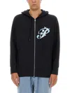 3paradis 3.paradis Zip Sweatshirt. In Black