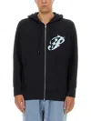 3paradis 3.paradis Zip Sweatshirt. In Black