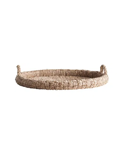 3r Studio Braided Bankuan Tray In Brown