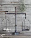 3r Studio Decorative Iron Scale With Bird Accent In Black