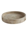 3r Studio Hand Carved Wood Tray In Multicolor
