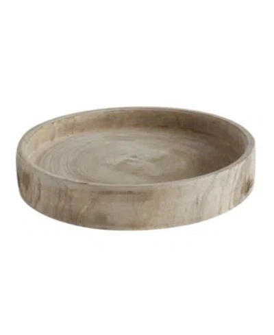 3r Studio Hand Carved Wood Tray In Multicolor
