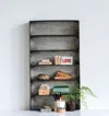 3r Studio Metal 6-tier Wall Shelf In Green
