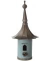 3r Studio Metal Birdhouse In Blue