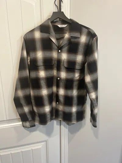 Pre-owned 3sixteen Button Up In Brown