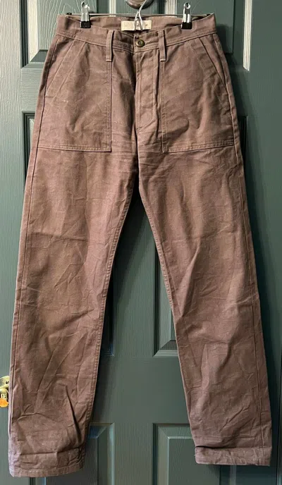 Pre-owned 3sixteen Fatigue Pants In Olive
