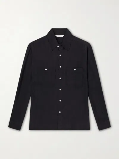 3sixteen Satin Shirt In Black