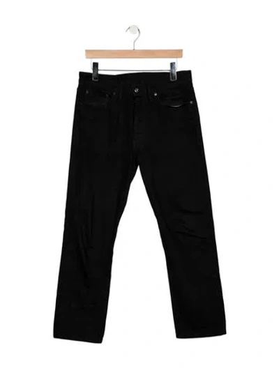 Pre-owned 3sixteen Straight-leg Jeans In Black