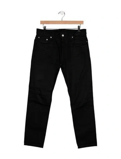 Pre-owned 3sixteen Straight-leg Jeans In Black