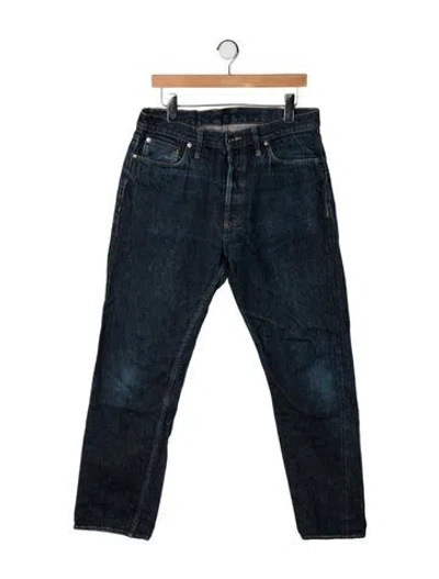 Pre-owned 3sixteen Straight-leg Jeans In Blue