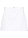 3x1 A-line Denim Miniskirt In White