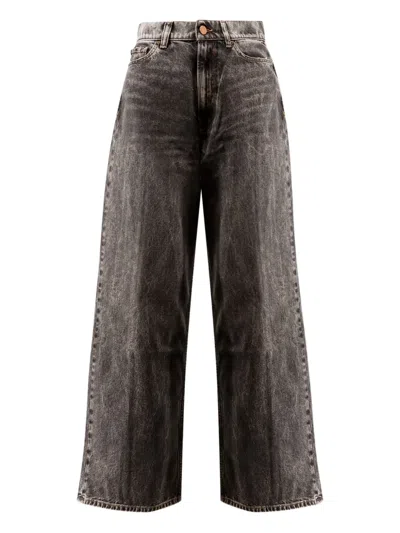 3X1 ACID-WASH WIDE-LEG JEANS