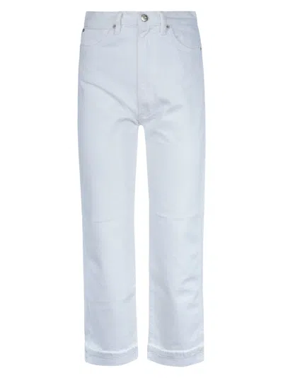 3x1 Buttoned Straight Jeans In Optic White