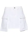 3x1 Celine Cargo Mini Skirt In White