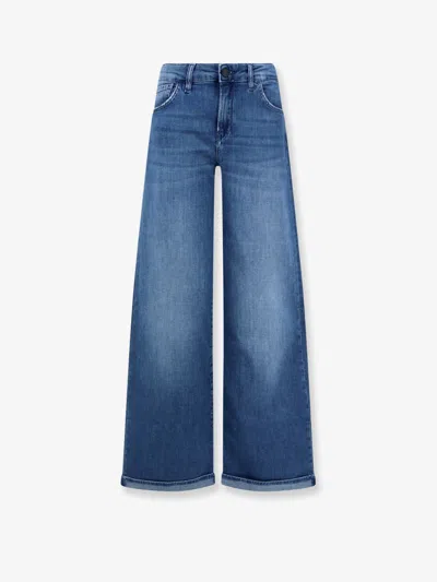 3x1 Charlie Cuffed Wide-leg Jeans In Blue
