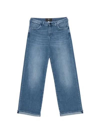 3x1 `charliet` Wide Leg Pants In Blue