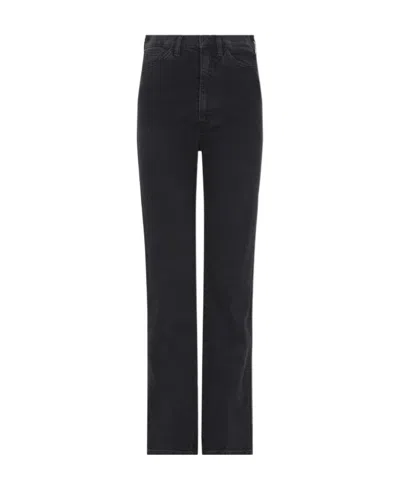 3x1 Claudia Extreme Straight-leg Jeans In Black
