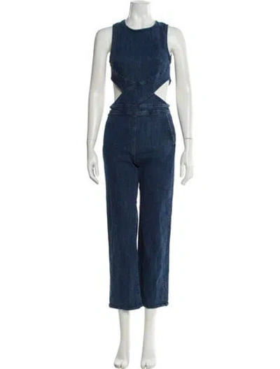 Pre-owned 3x1 Crew Neck Jumpsuit In Blue