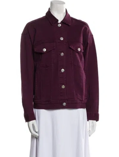 Pre-owned 3x1 Denim Jacket In Purple