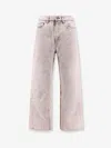3x1 Denim Jeans With Bleached Pattern In Pink