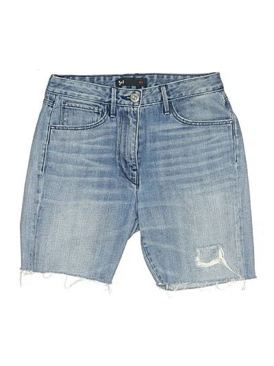 Pre-owned 3x1 Denim Shorts In Blue