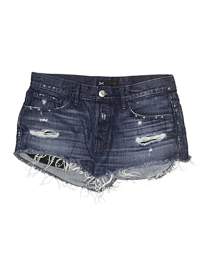 Pre-owned 3x1 Denim Shorts In Blue