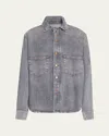 3x1 Essential Denim Shirt In Stone