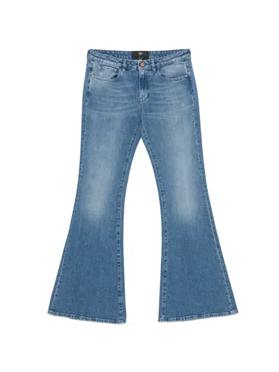 3x1 Faded Flared Jeans In Blue