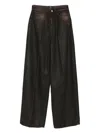 3x1 Faded Wide-leg Jeans In Brown