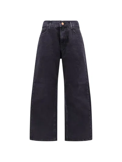 3x1 Faded-effect Wide-leg Jeans In Blue