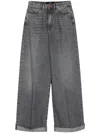 3x1 Flip Cuffed Jeans In Gray