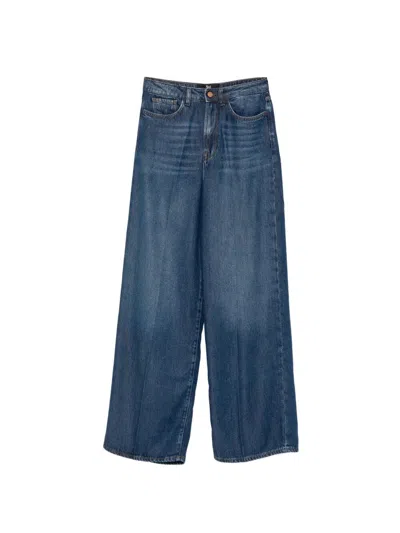 3x1 `flip Jean` Wide Leg Pants In Blue
