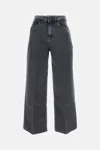 3x1 Faded Wide-leg Jeans In Gray