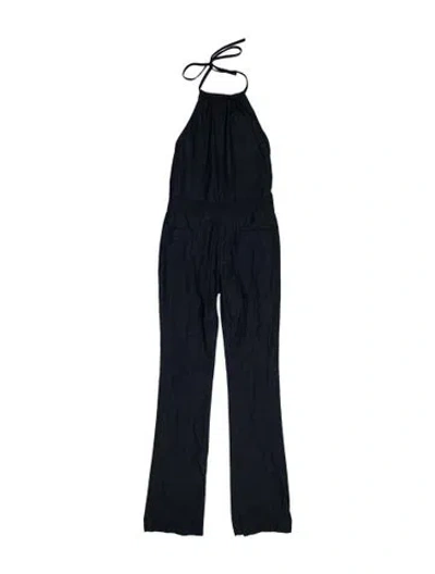 Pre-owned 3x1 Halterneck Jumpsuit In Blue