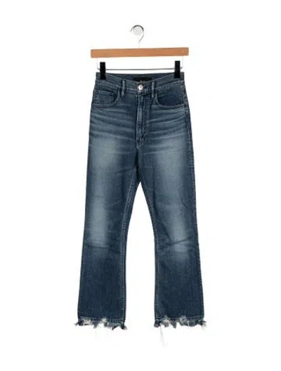 Pre-owned 3x1 High-rise Flared Jeans In Blue
