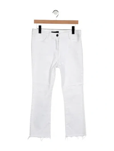 Pre-owned 3x1 High-rise Flared Jeans In White