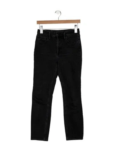 Pre-owned 3x1 High-rise Skinny Leg Jeans In Black