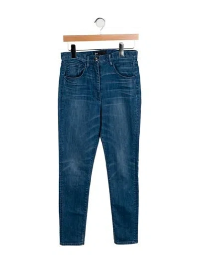 Pre-owned 3x1 High-rise Skinny Leg Jeans In Blue