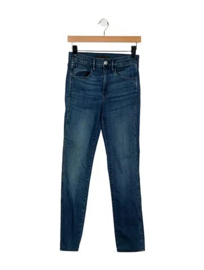 Pre-owned 3x1 High-rise Skinny Leg Jeans In Blue