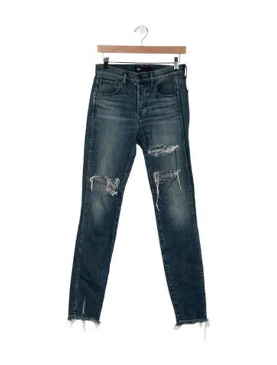 Pre-owned 3x1 High-rise Skinny Leg Jeans In Blue