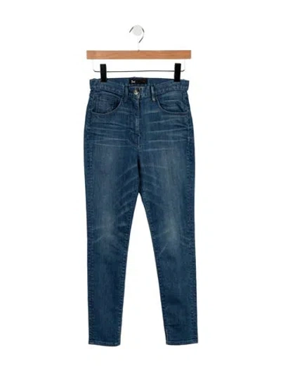 Pre-owned 3x1 High-rise Skinny Leg Jeans In Blue