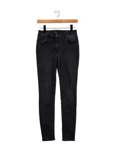 Pre-owned 3x1 High-rise Skinny Leg Jeans In Gray