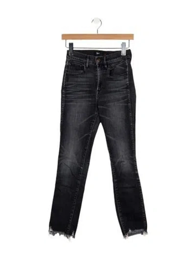 Pre-owned 3x1 High-rise Skinny Leg Jeans In Gray